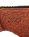 Pre-Loved Poche Documents Clutch Monogram Coated Canvas with Gold Hardware, Brown
