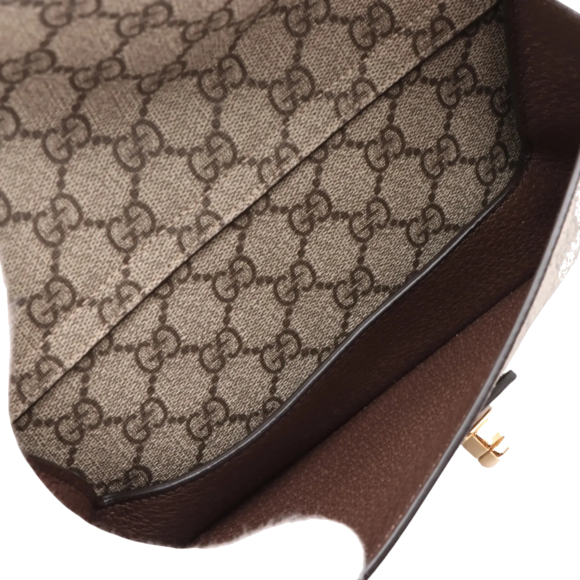 Pre-Loved Blondie Shoulder Bag Monogram Coated Canvas with Gold Hardware, Beige/Ebony