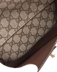 Pre-Loved Blondie Shoulder Bag Monogram Coated Canvas with Gold Hardware, Beige/Ebony