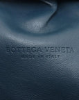 Pre-Loved The Pouch Clutch Leather with Silver Hardware, Blue