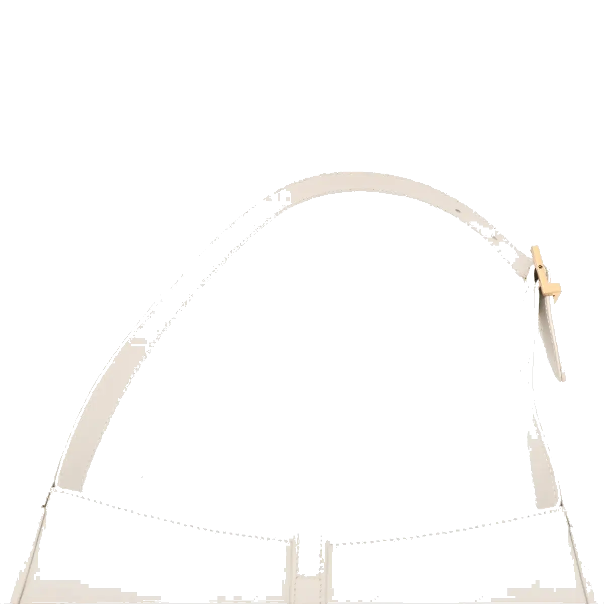Pre-Loved Le 5 à 7 Shoulder Bag Leather with Gold Hardware, Cream