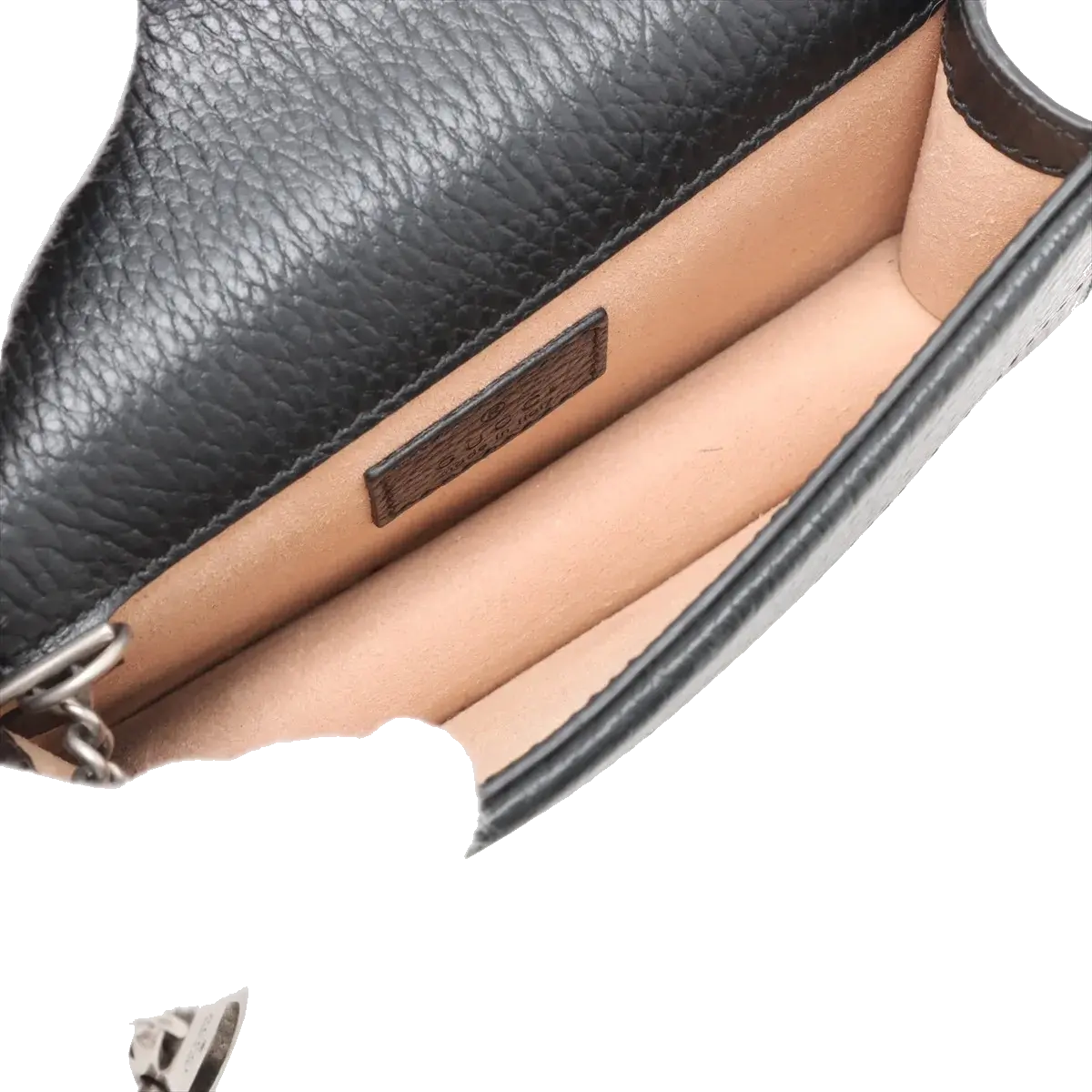 Pre-Loved Dionysus Crossbody Bag Leather Super Mini with Aged Silver Hardware, Black
