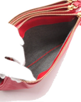 Pre-Loved Trio Crossbody Bag Leather Small with Gold Hardware, Pink