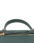 Pre-Loved Belt Bag Handbag Leather Micro with Gold Hardware, Green