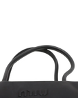 Pre-Loved Bowling Bag Handbag Leather with Gold Hardware, Black