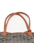 Pre-Loved Saint Louis Tote Goyardine Coated Canvas PM with Silver Hardware, Black/Brown