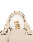 Pre-Loved Paddington Handbag Leather Medium with Aged Gold Hardware, Ivory