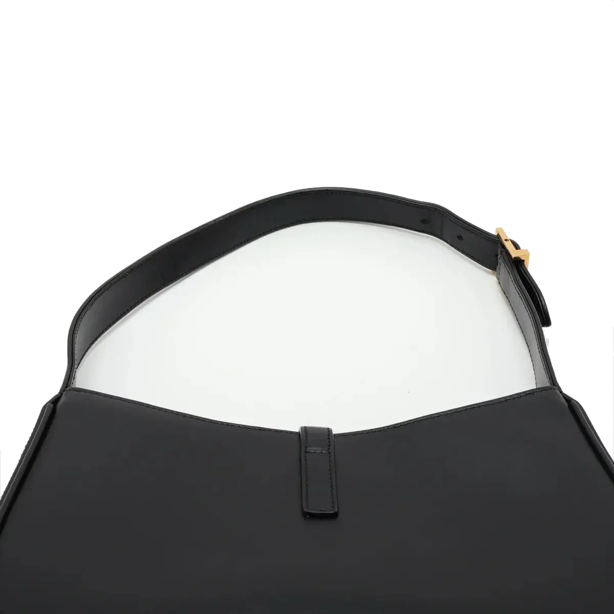 Pre-Loved Le 5 à 7 Shoulder Bag Smooth Leather with Gold Hardware, Black