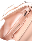 Pre-Loved Horsebit Chain Shoulder Bag Quilted Leather Small with Silver Hardware, Pink