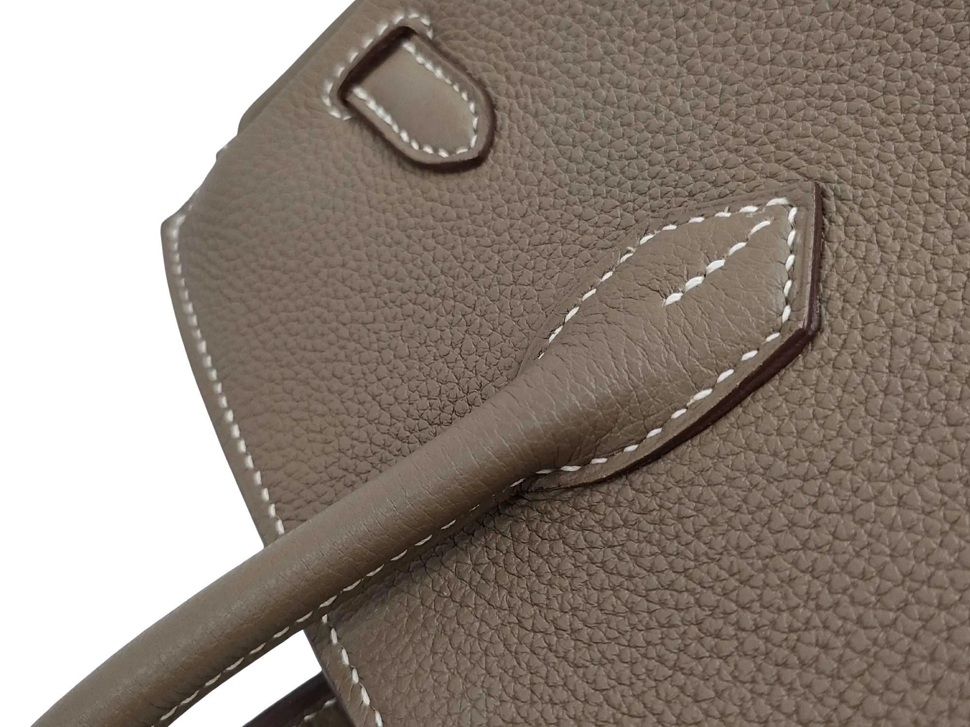 Pre-Loved Birkin Handbag Leather with Gold Hardware 25, Etoupe