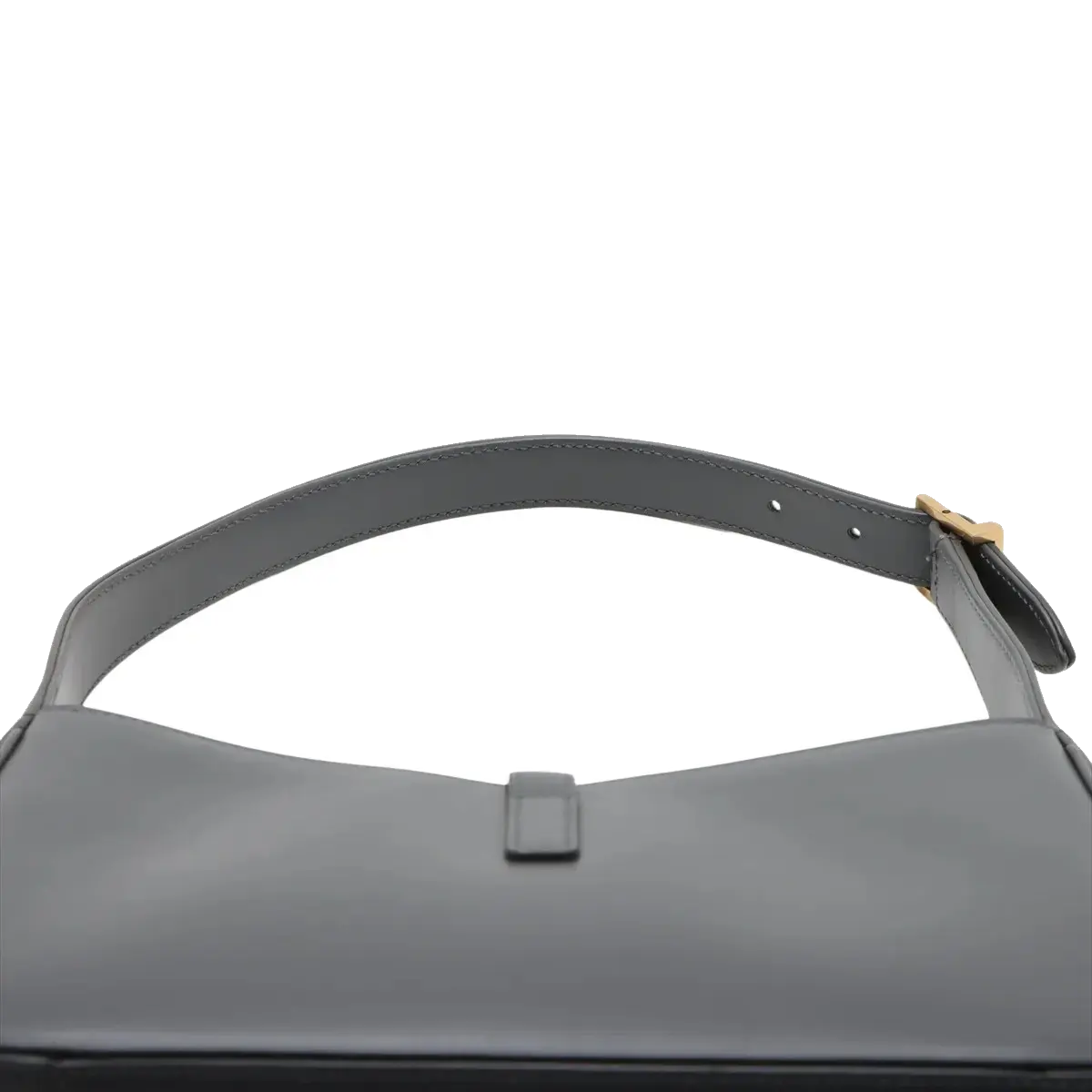 Pre-Loved Le 5 à 7 Shoulder Bag Leather with Aged Gold Hardware, Grey