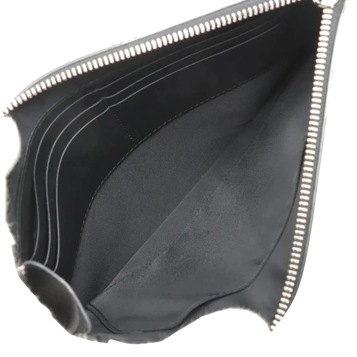 Pre-Loved GG Blooms Pouch Clutch Monogram Coated Canvas with Silver Hardware, Beige Multicolor