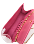 Pre-Loved Kate Tassel Shoulder Bag Leather Medium with Gold Hardware, Pink