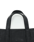 Pre-Loved Barbes East-West Shopper Tote Leather Small with Silver Hardware, Black
