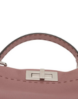 Pre-Loved Peekaboo Handbag Leather with Silver Hardware, Pink