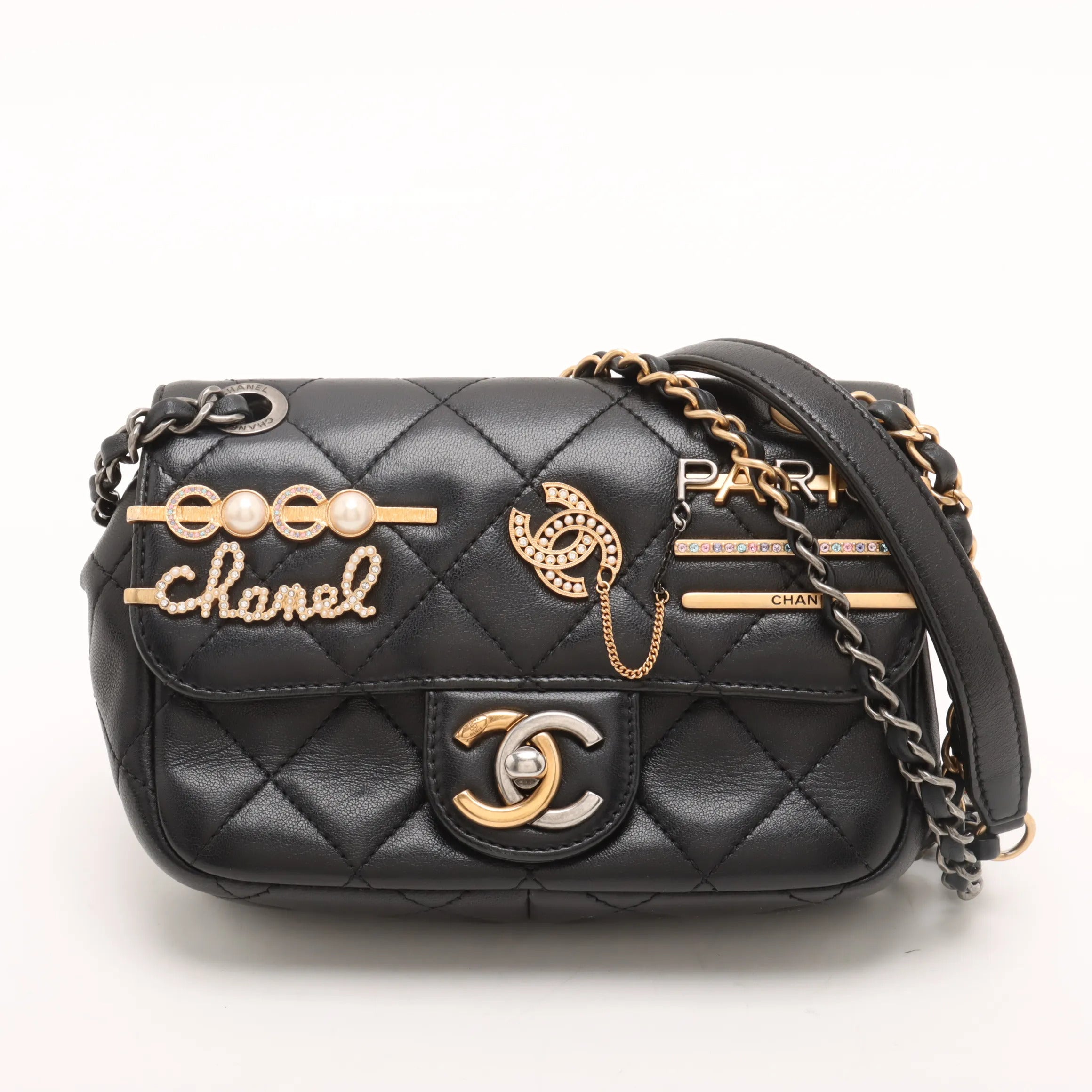 Pre-Owned Chanel Spring 2022 Coco Clips Mini Rectangular Flap Bag