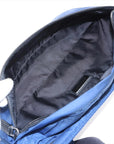 Pre-Loved Nylon Belt Bag Belt Bag Nylon with Silver Hardware, Blue