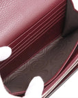 Pre-Loved Dionysus Chain Wallet Crossbody Bag Leather Mini with Aged Silver Hardware, Burgundy