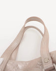 Pre-Loved Shimmer Comète Shoulder Bag Monogram Leather with Silver Hardware, Pink