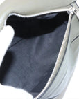 Pre-Loved Puzzle Crossbody Bag Leather Small with Silver Hardware, Khaki Green