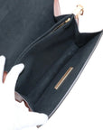 Pre-Loved Dauphine Shoulder Bag Monogram Coated Canvas MM with Gold Hardware, Brown