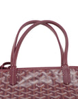 Pre-Loved Saint Louis Tote Goyardine Coated Canvas PM with Silver Hardware, Burgundy