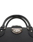 Pre-Loved Pont Neuf Handbag Leather GM with Silver Hardware, Black