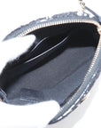 Pre-Loved Camera Bag Crossbody Bag Plaid Tweed Mini with Gold Hardware, Black and White