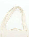 Pre-Loved Cabas Bi-Cabas Vertical Tote Leather with Gold Hardware, White and Yellow