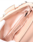 Pre-Loved Horsebit Chain Shoulder Bag Quilted Leather Small with Silver Hardware, Pink