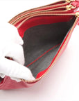 Pre-Loved Trio Crossbody Bag Leather Small with Gold Hardware, Pink