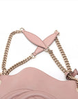 Pre-Loved Soho Shoulder Bag Leather Medium with Gold Hardware, Pink