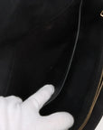 Pre-Loved Louise Clutch Patent Leather with Gold Hardware, Black