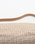 Pre-Loved Mamma Baguette Shoulder Bag Zucchino Coated Canvas with Gold Hardware, Beige