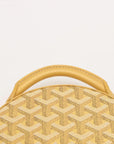 Pre-Loved Petite Boite Chapeau Handbag Goyardine Coated Canvas Mini with Gold Hardware, Yellow