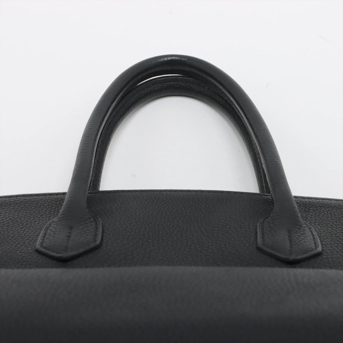 Pre-Loved Birkin Handbag Leather 30 with Palladium Hardware, Black