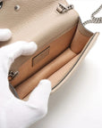 Pre-Loved Dionysus Crossbody Bag Monogram Coated Canvas Super Mini with Silver Hardware, Beige