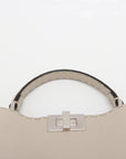 Pre-Loved Peekaboo Iconic Selleria Handbag Leather Small with Silver Hardware, Ivory