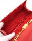 Pre-Loved Kate Tassel Crossbody Bag Leather Small with Gold Hardware, Red