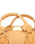 Pre-Loved Paddington Handbag Leather with Gold Hardware, Tan