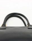 Pre-Loved Galleria Double Zip Tote Leather Medium with Gold Hardware, Black