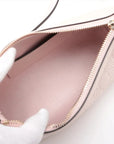 Pre-Loved Guccissima Crossbody Bag Monogram Leather Small with Gold Hardware, Light Pink