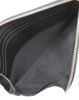 Pre-Loved GG Blooms Pouch Clutch Monogram Coated Canvas with Silver Hardware, Beige Multicolor