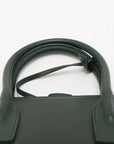 Pre-Loved Sac de Jour Tote Leather Small with Gold Hardware, Dark Green