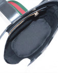 Pre-Loved Web Bucket Bag Bucket Bag Leather with Gold Hardware, Black