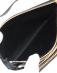 Pre-Loved Trio Crossbody Bag Leather Small with Gold Hardware, Black