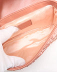 Pre-Loved GG Marmont Shoulder Bag Quilted Sequins Mini with Silver Hardware, Pink