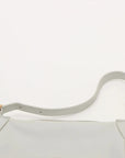 Pre-Loved Romy Shoulder Bag Leather with Gold Hardware, White