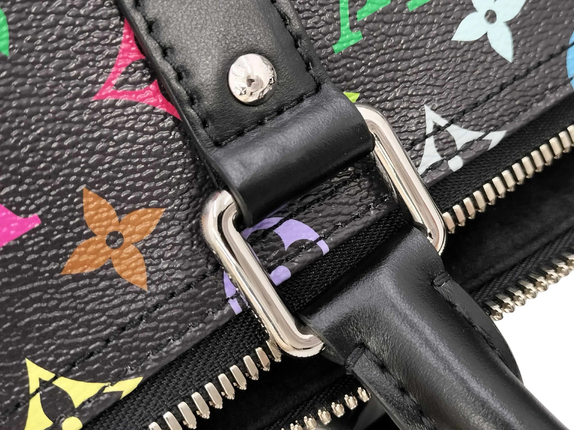 Pre-Loved Keepall Bandoulière Travel Bag Monogram Coated Canvas 50