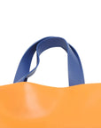 Pre-Loved Plaque Tote Tote Leather with Silver Hardware, Orange